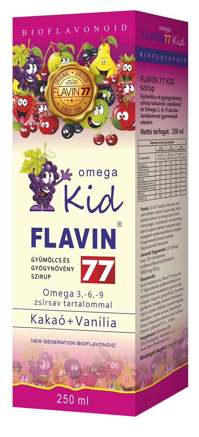 Flavin77 Omega Kid szirup 250ml (pink) Flavin77 Omega Kid szirup 250ml (pink)
