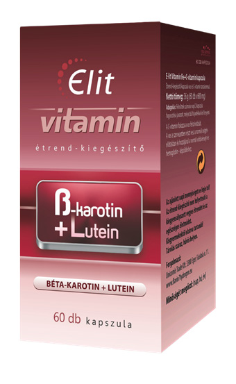 E-lit vitamin - Béta karotin+Lutein 60db kapsz. E-lit vitamin - Béta karotin+Lutein 60db kapsz.