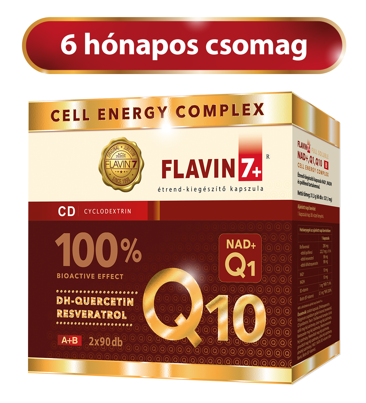 6 hó csomag 6/1 - 2db Cell Energy 90-es