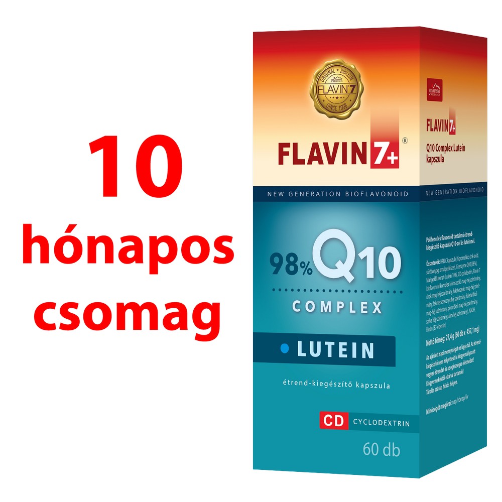 10 hónapos csomag 10/1 2db Flavin7 Q10 Complex Lutein 60 kapszula