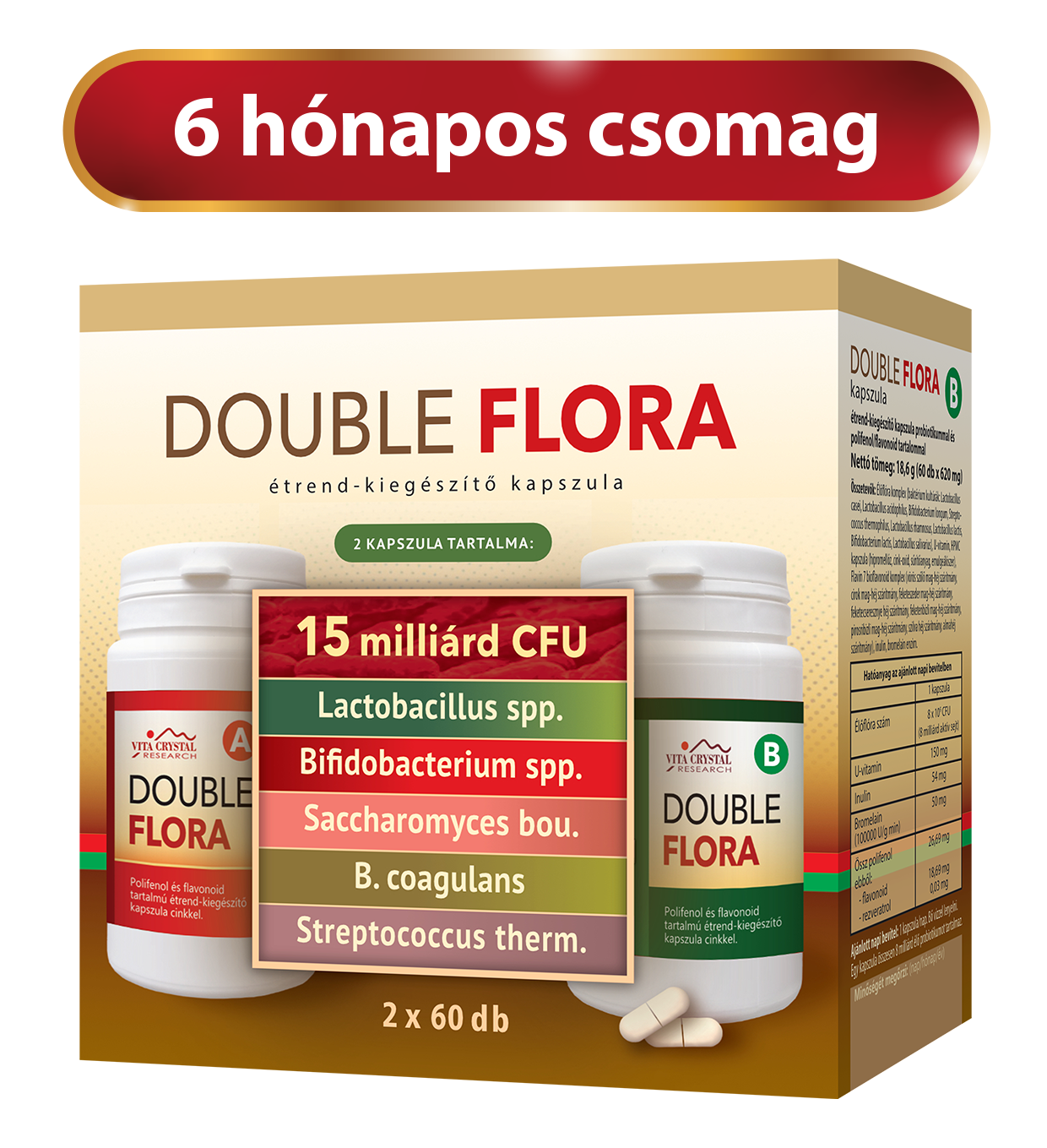 Double Flora 2x60 1. csomag START új belépőknek