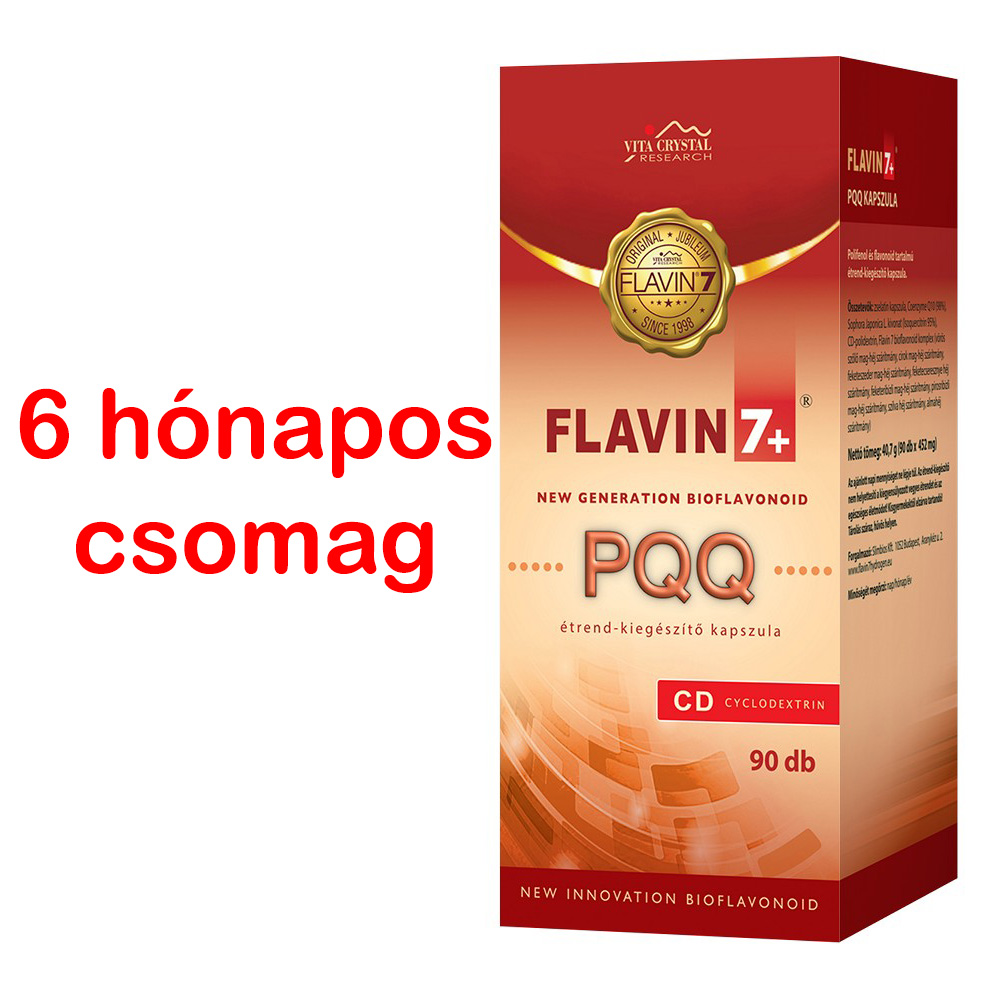 6 hónapos csomag 6/1 - 2db Flavin7PQQ 90 kapsz.